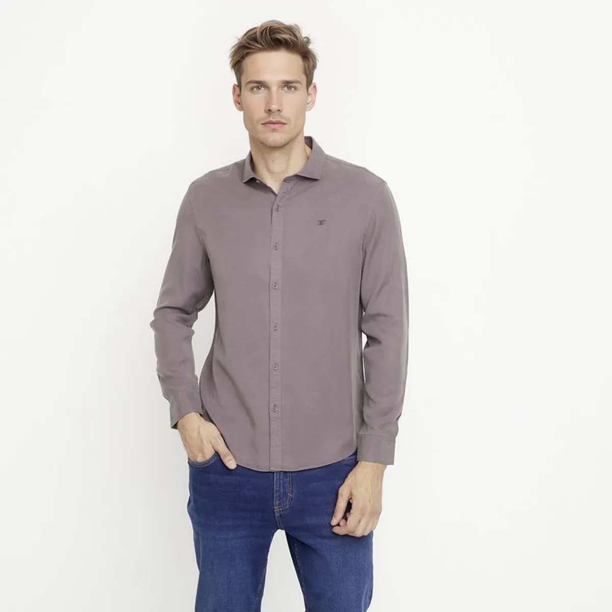 WOLF&HANK - Camisa Manga Larga Hombre Wolf&Hank