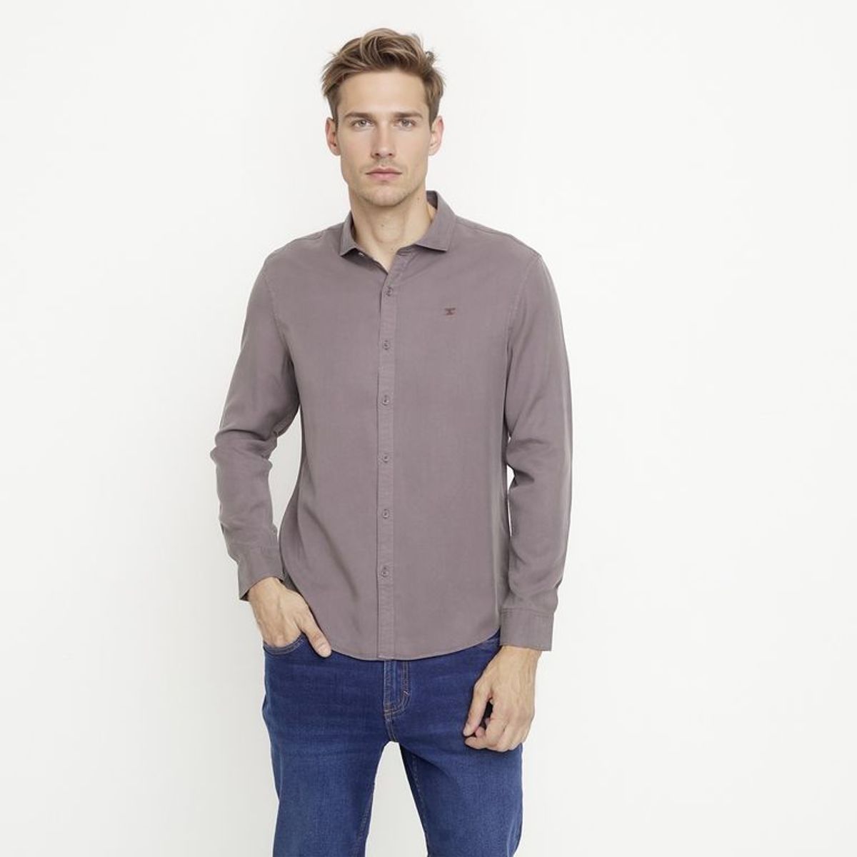 WOLF&HANK - Camisa Manga Larga Hombre Wolf&Hank
