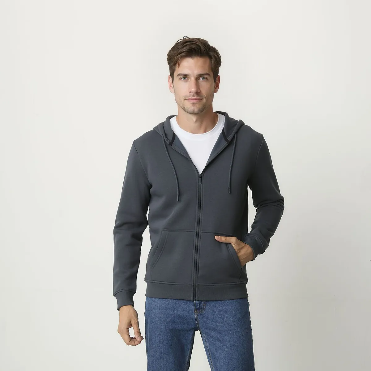 NEWPORT - Polera Algodón con Cierre Newport Regular Fit Hombre 