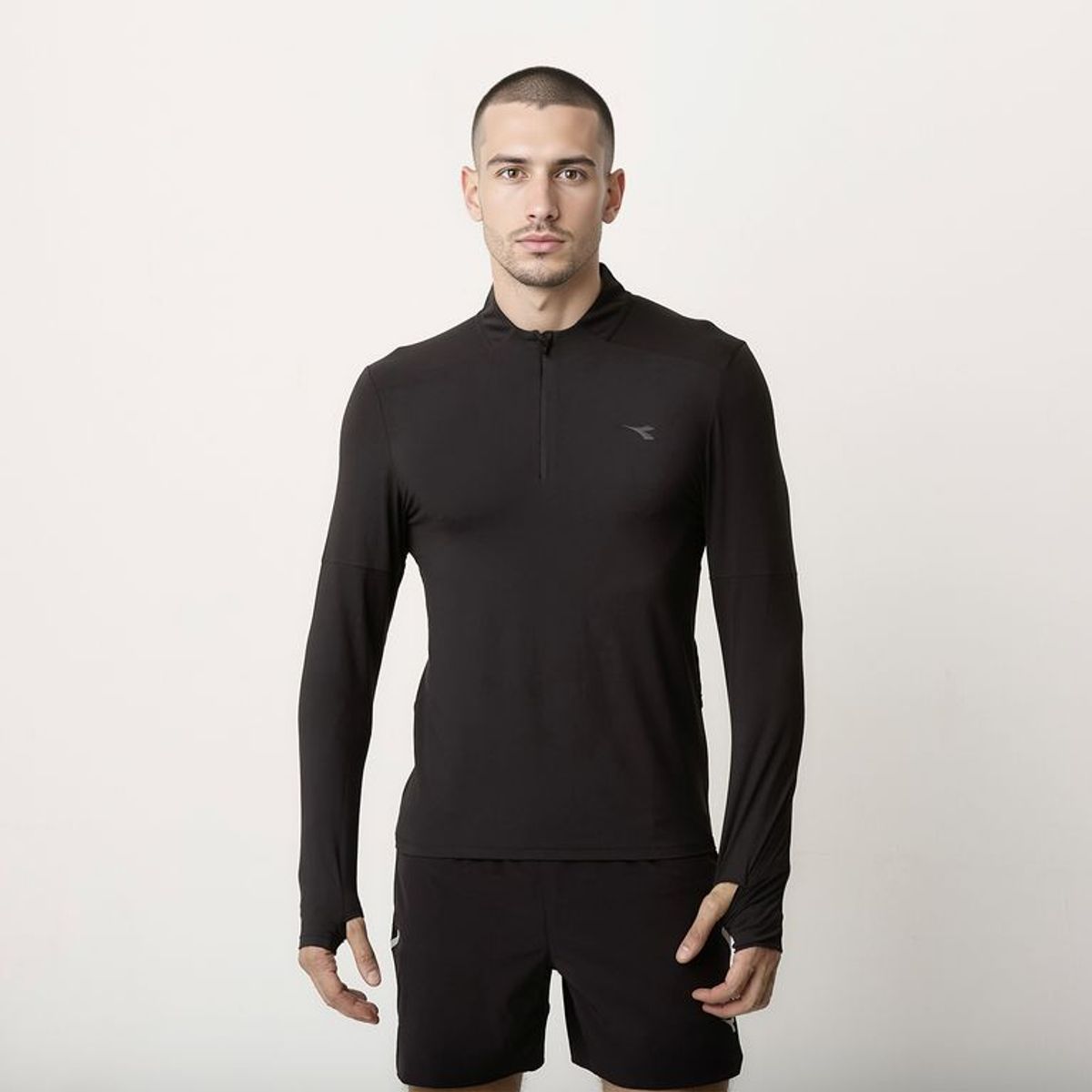 DIADORA - Polera Half Zipper Deportiva Hombre Diadora