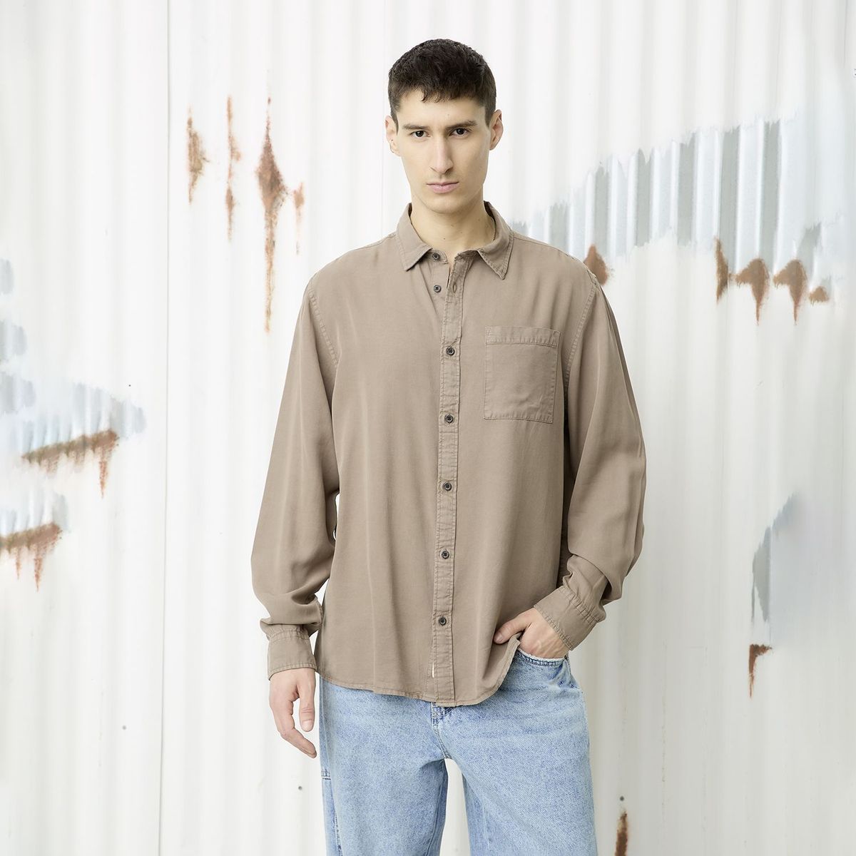 DENIMLAB - Camisa Regular Fit Hombre Denimlab