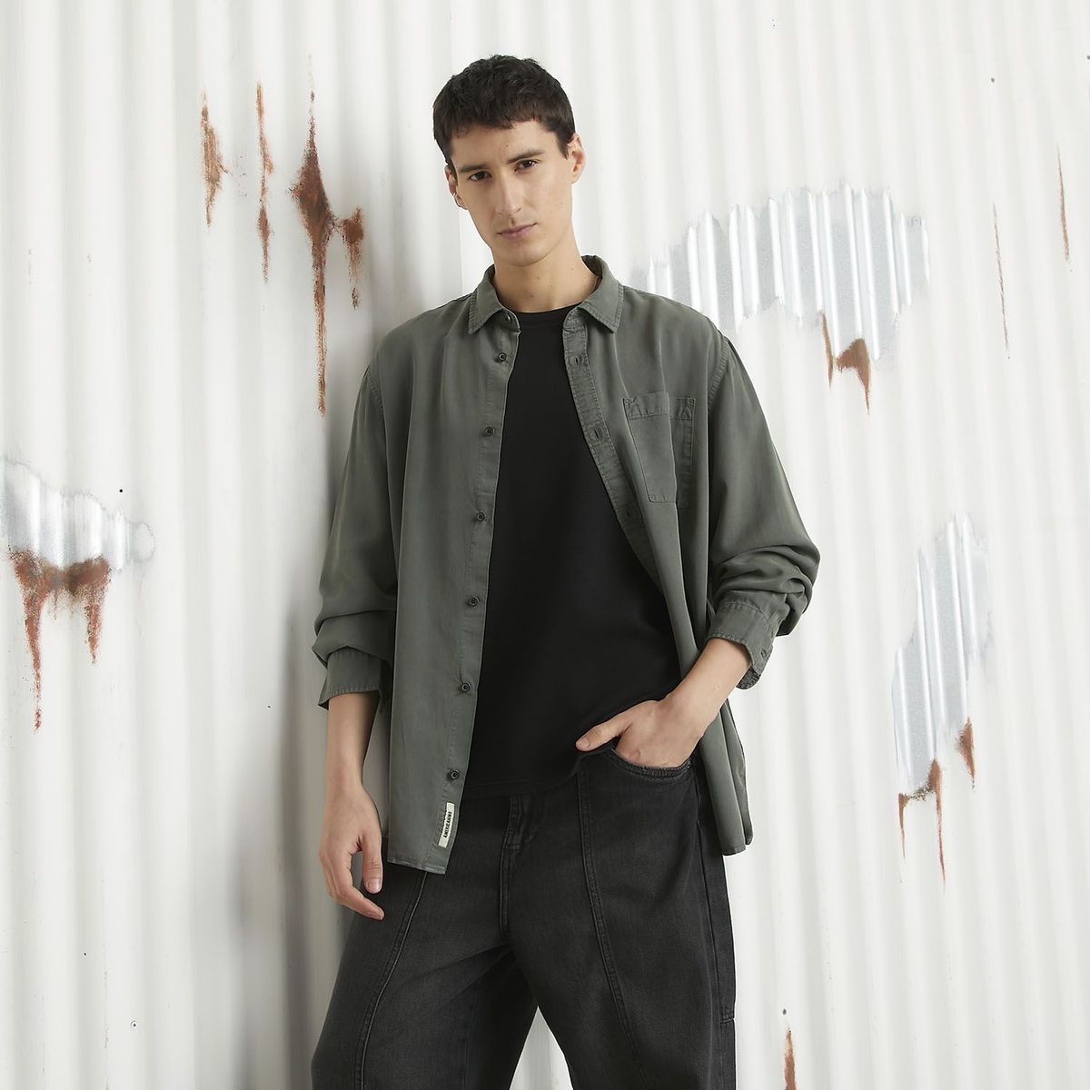 DENIMLAB - Camisa Regular Fit Hombre Denimlab