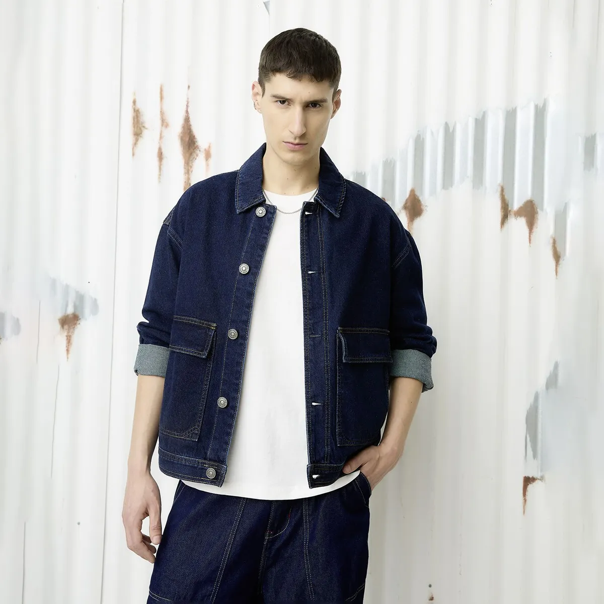 DENIMLAB - Casaca Boxy Fit Hombre Denimlab