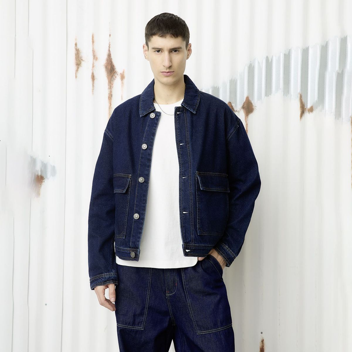 DENIMLAB - Casaca Boxy Fit Hombre Denimlab