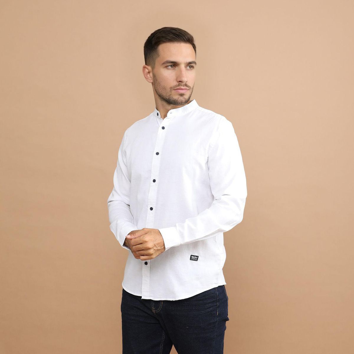 MOSSIMO - Camisa 100% Algodón Regular Fit Hombre Mossimo