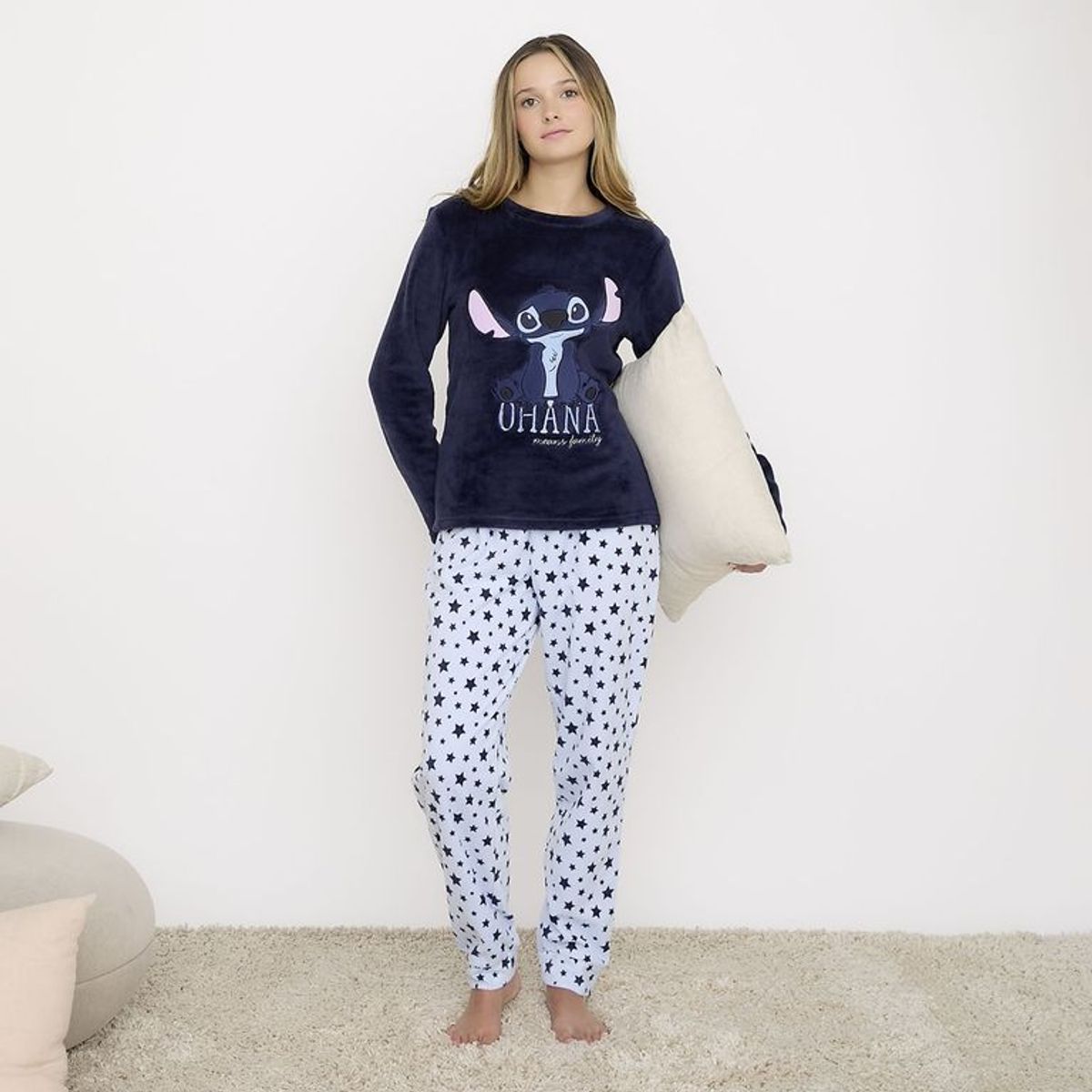 DISNEY - Pijama Polar Mujer