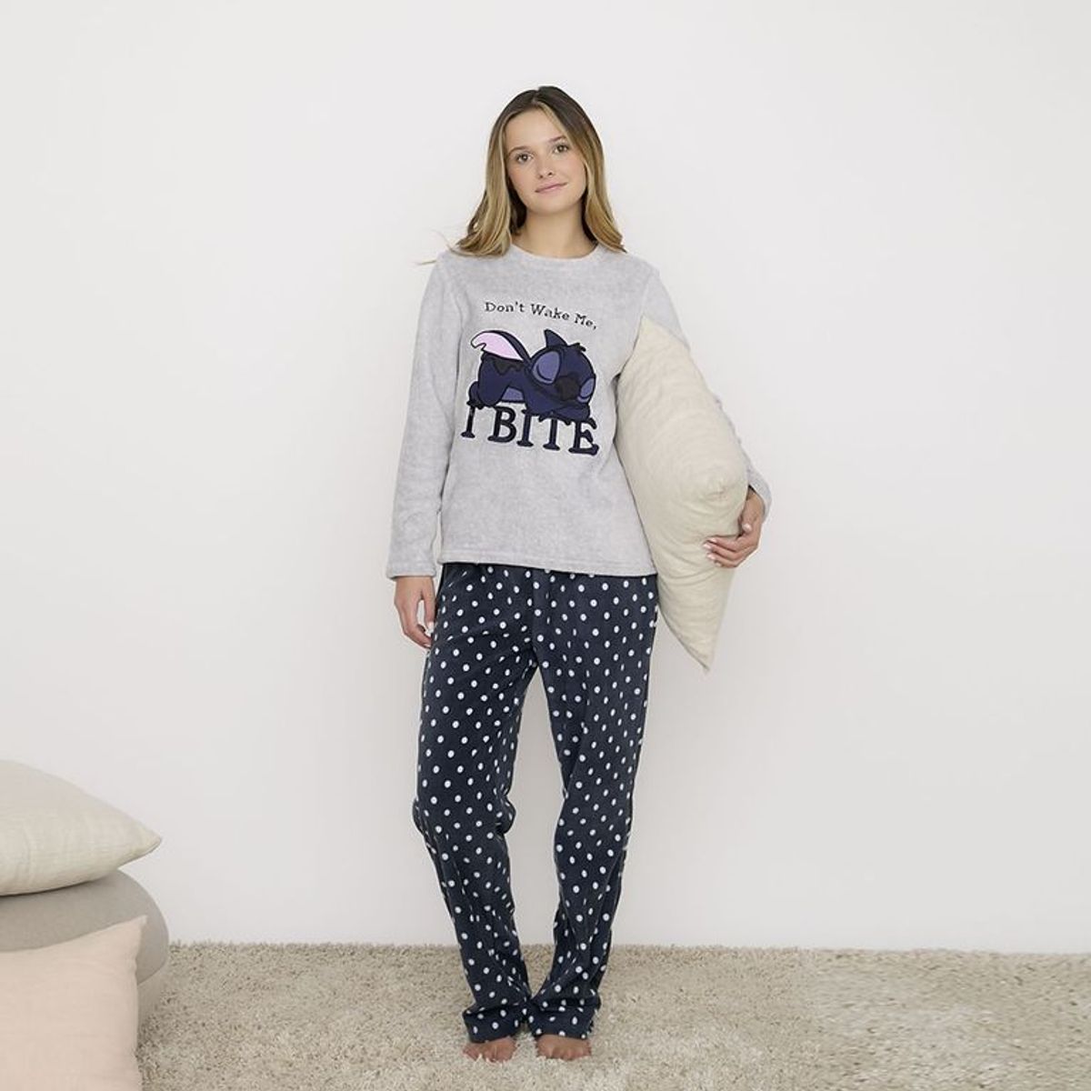 DISNEY - Pijama Polar Mujer