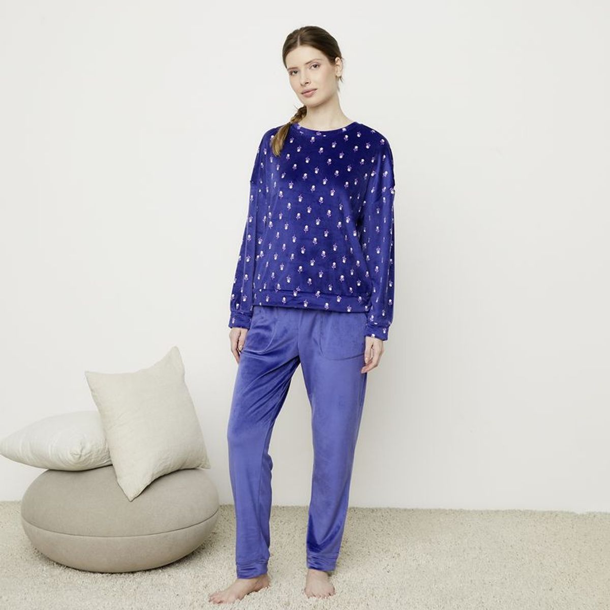 BLU - Pijama Moleton Mujer