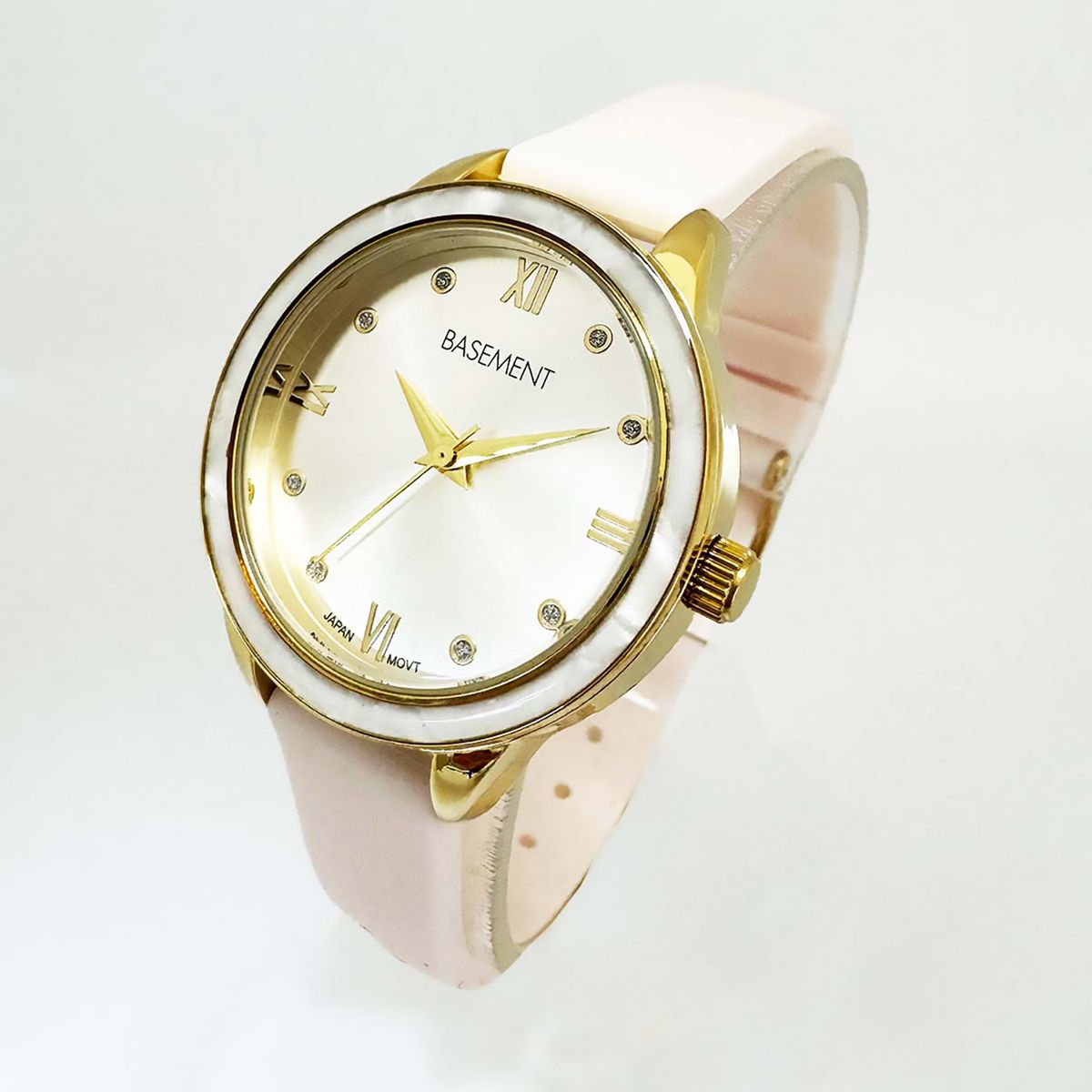 BASEMENT - Reloj Resina Mujer Rosado + Estuche