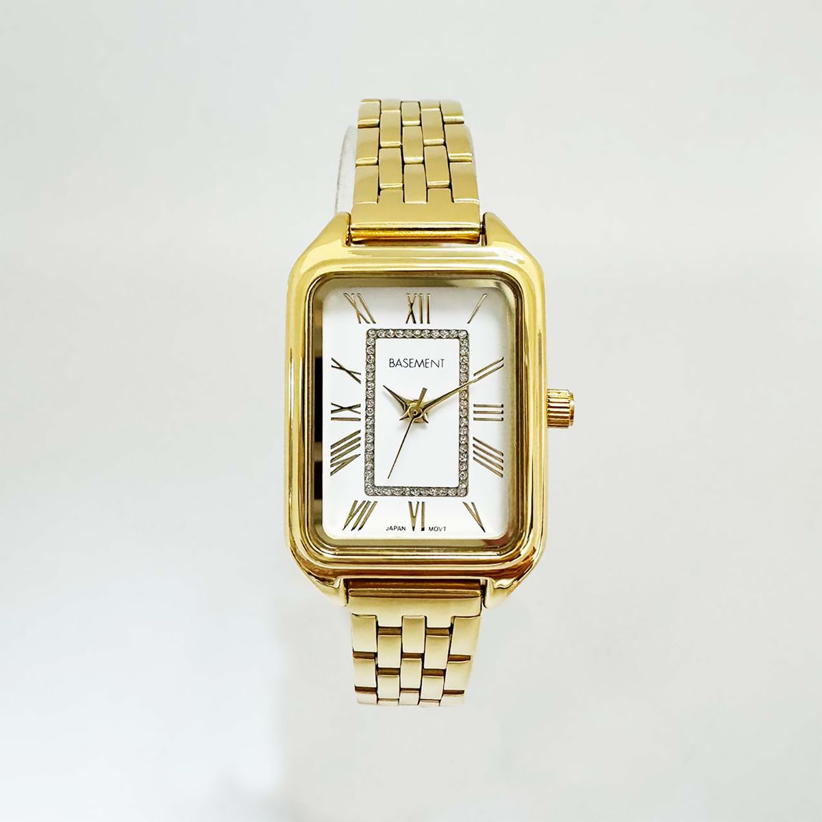 BASEMENT - Reloj Mujer Dorado + Estuche