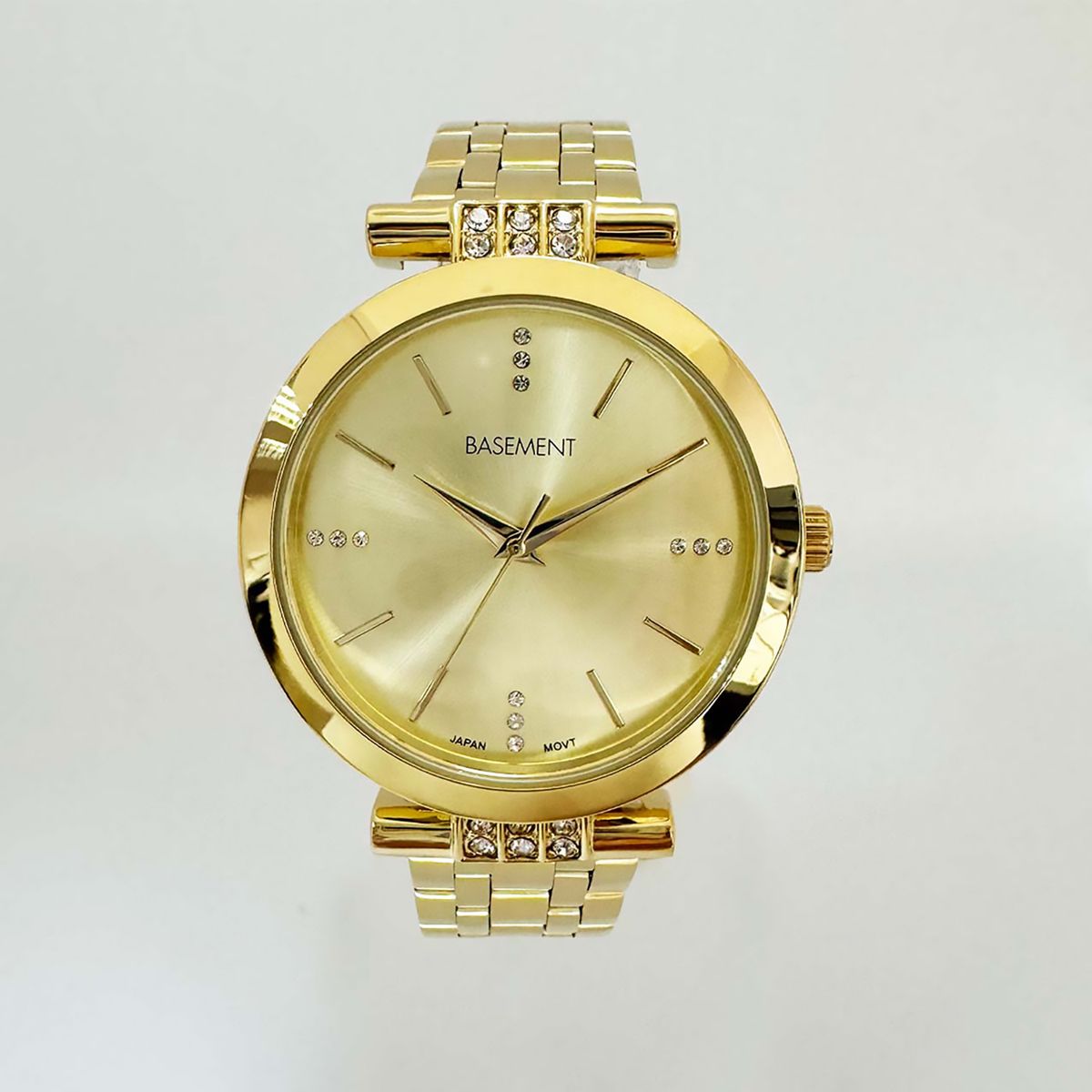 BASEMENT - Reloj Mujer Dorado + Estuche