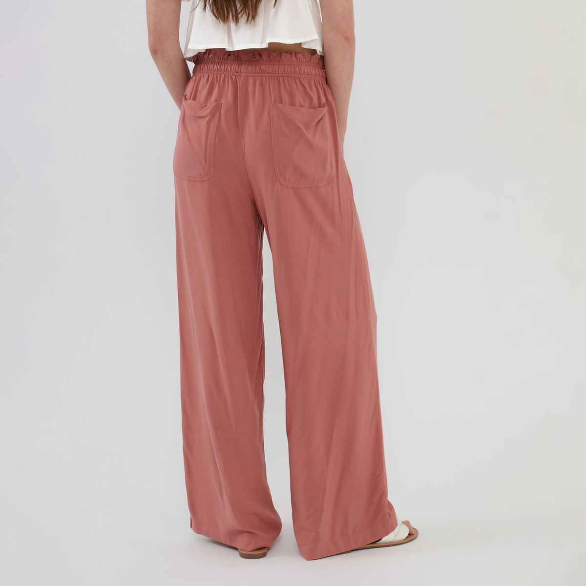 AMERICAN ABBEY - Pantalón Straight Tiro Alto Mujer American Abbey