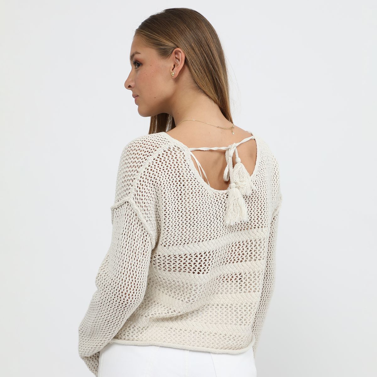 AMERICAN ABBEY - Chompa Manga Larga Mujer American Abbey