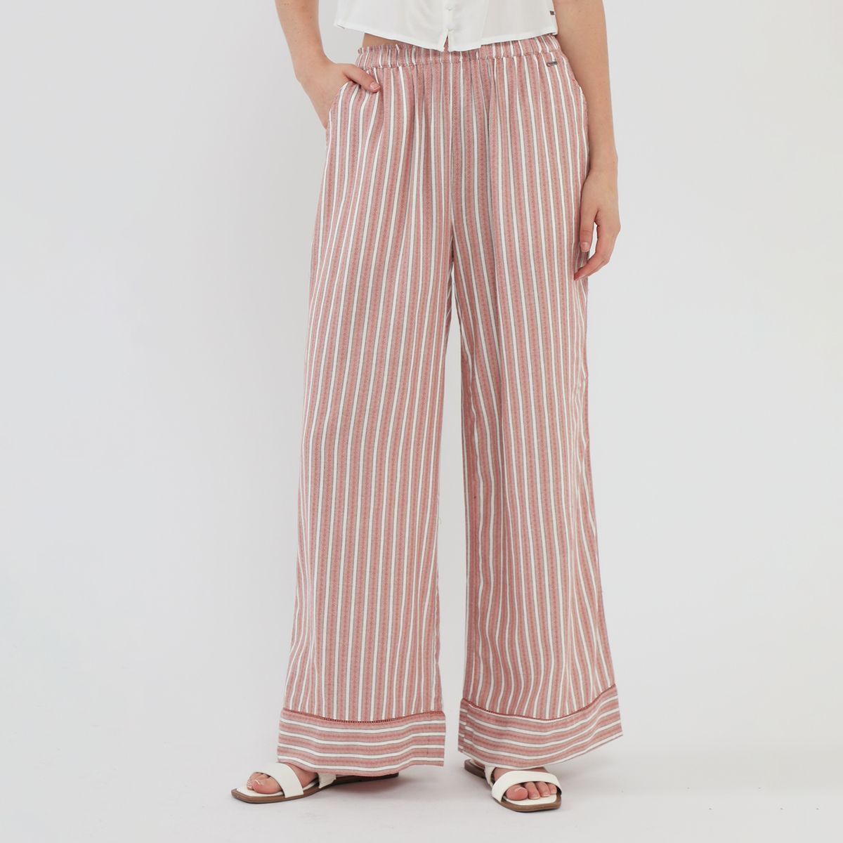 AMERICAN ABBEY - Pantalón Fluido Mujer American Abbey