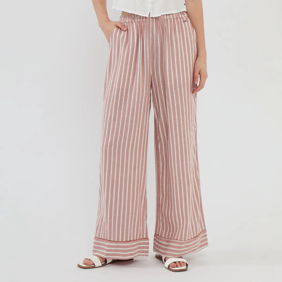 AMERICAN ABBEY - Pantalón Fluido Mujer American Abbey