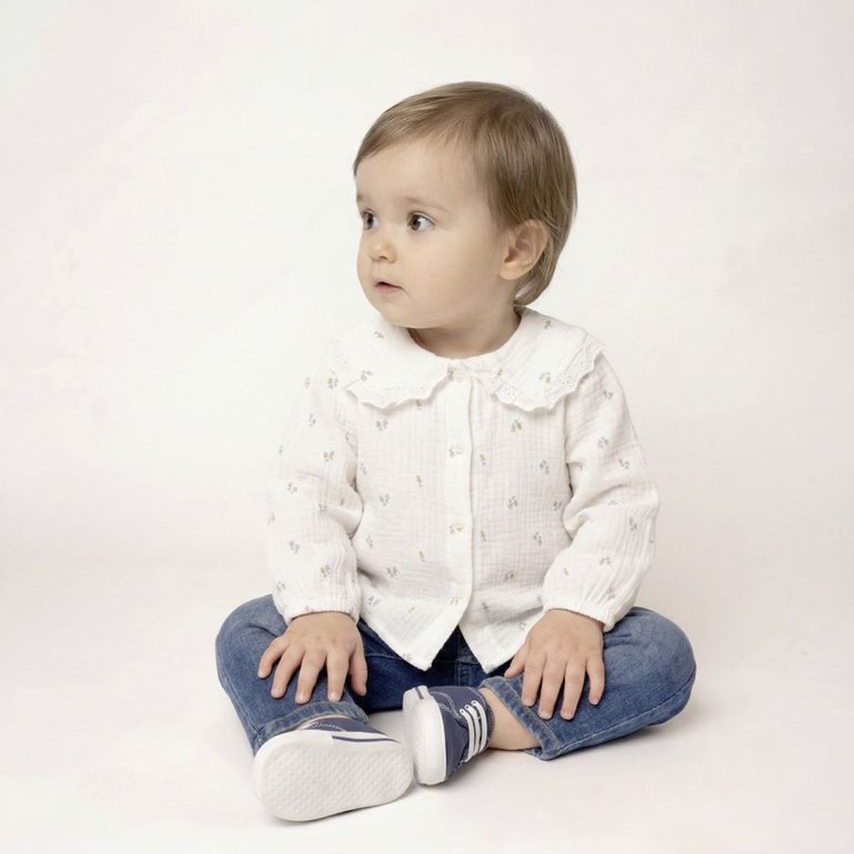 YAMP - Blusa Bebé Niña Manga Larga Algodón Yamp