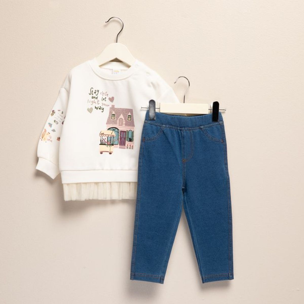 YAMP - Conjunto Bebé Niña 2 Pzas Algodón Yamp