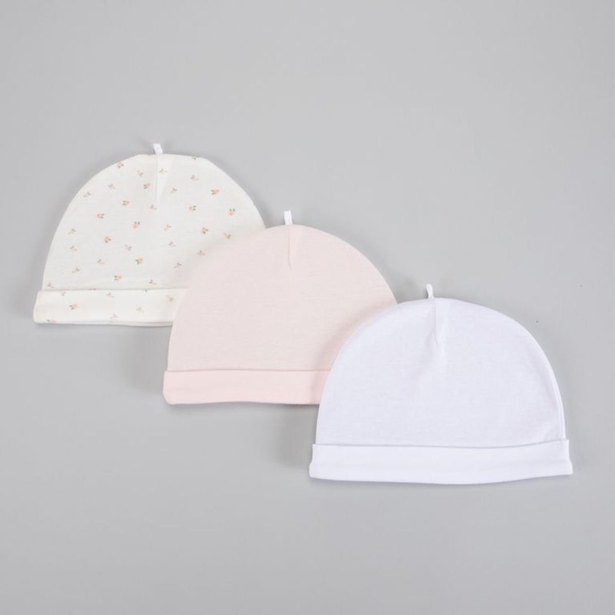  - Gorro Bebé Niña Pack X3 Algodón Yamp