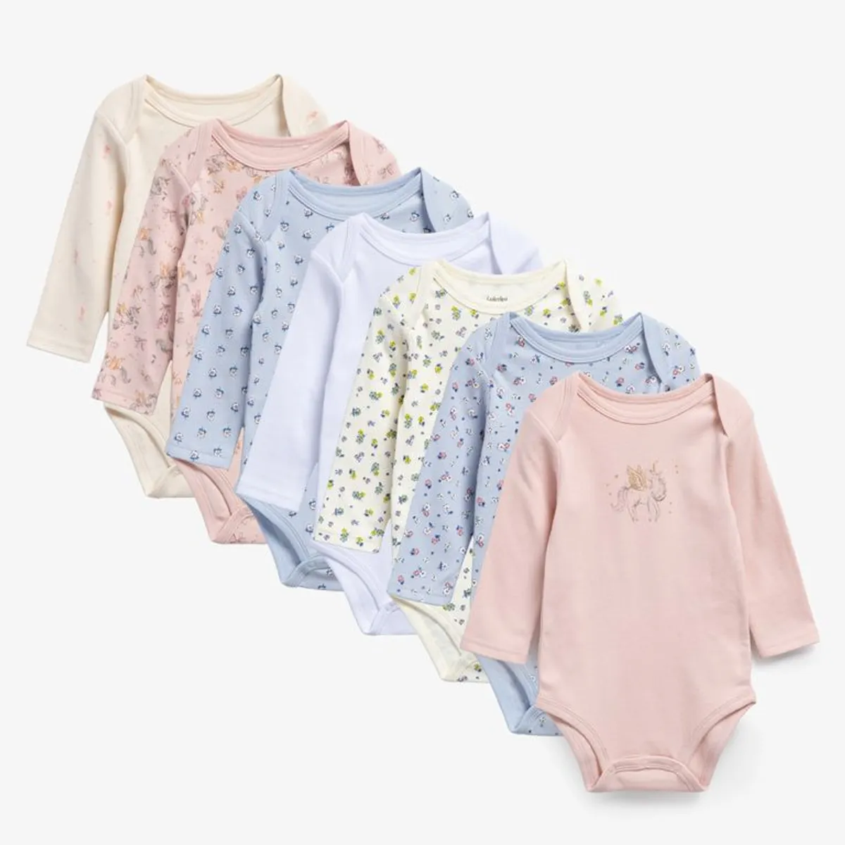 YAMP - Body Bebé Niña Pack X7 Algodón Yamp