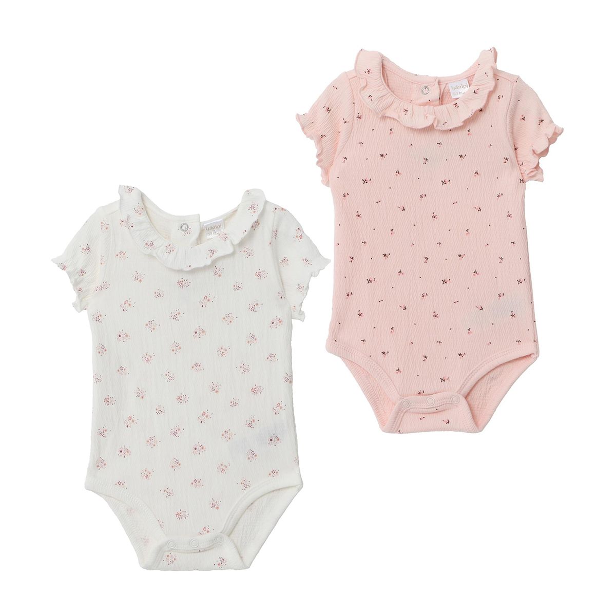 YAMP - Body Bebé Niña Pack X2 Algodón Yamp