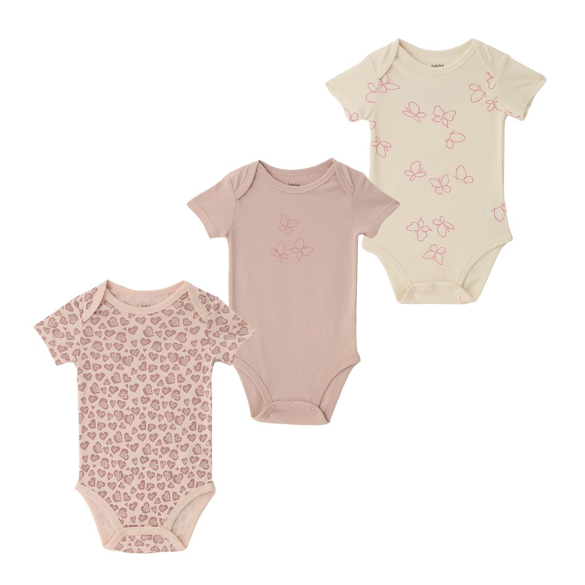 YAMP - Body Bebé Niña Pack X3 Algodón Yamp