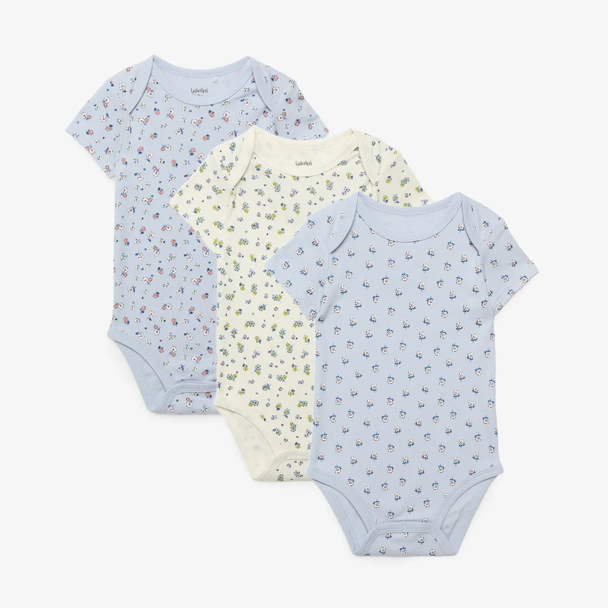 YAMP - Body Bebé Niña Pack X3 Algodón Yamp