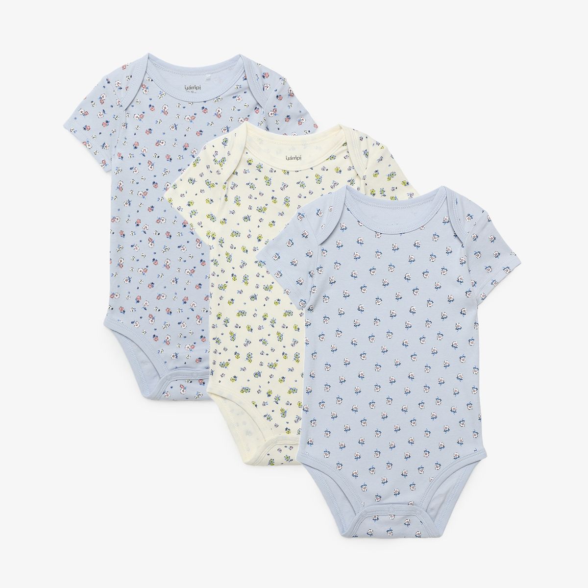 YAMP - Body Bebé Niña Pack X3 Algodón Yamp