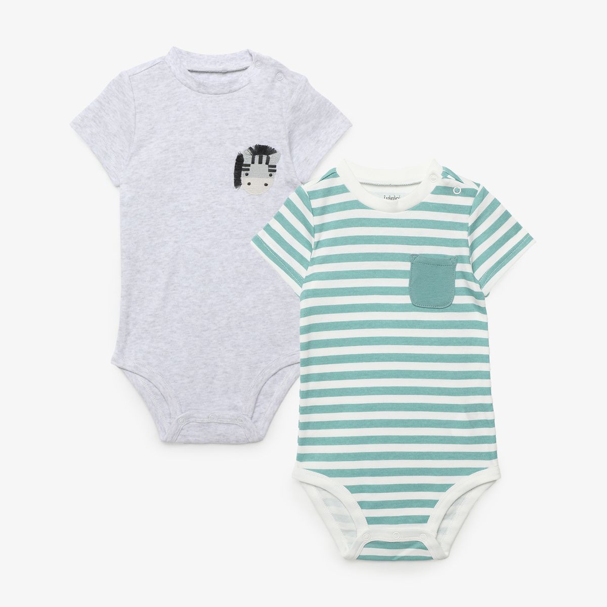 YAMP - Body Bebé Niño Pack X2 Algodón Yamp