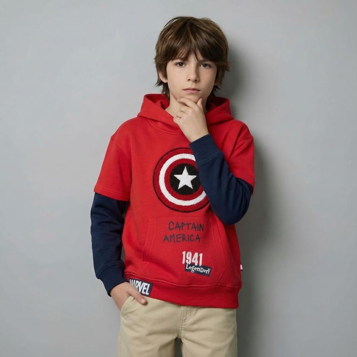 MARVEL - Polera Niño Algodón Avengers