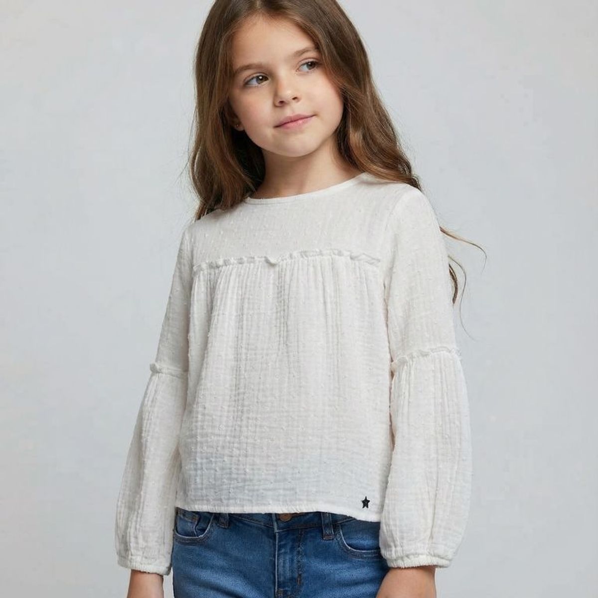 YAMP - Blusa Niña Manga Larga Algodón Yamp