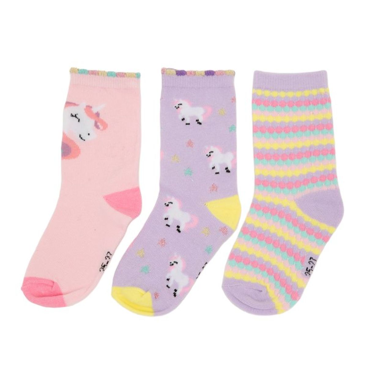 YAMP - Medias Largas Niña Pack X3 Algodón Yamp