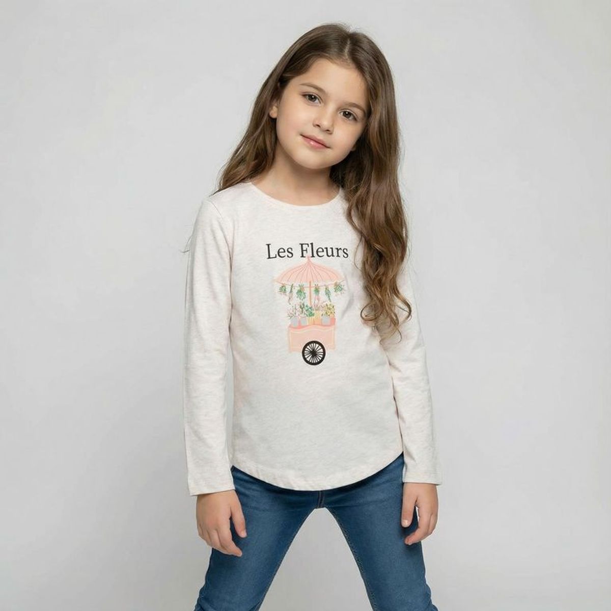 YAMP - Polo Niña Manga Larga Algodón Yamp