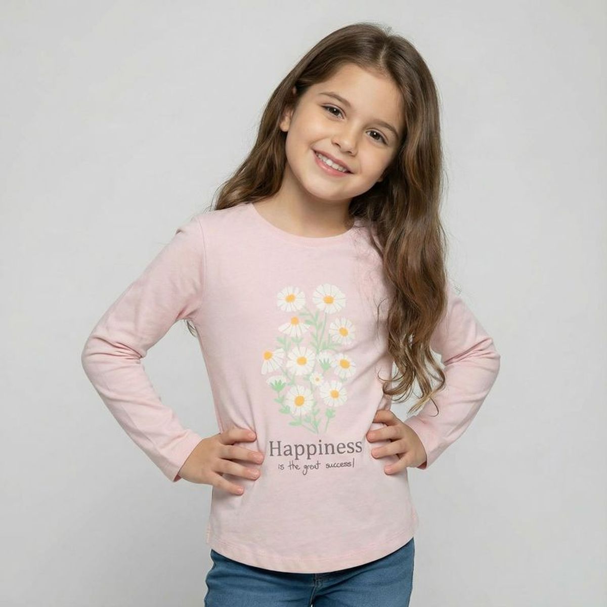 YAMP - Polo Niña Manga Larga Algodón Yamp