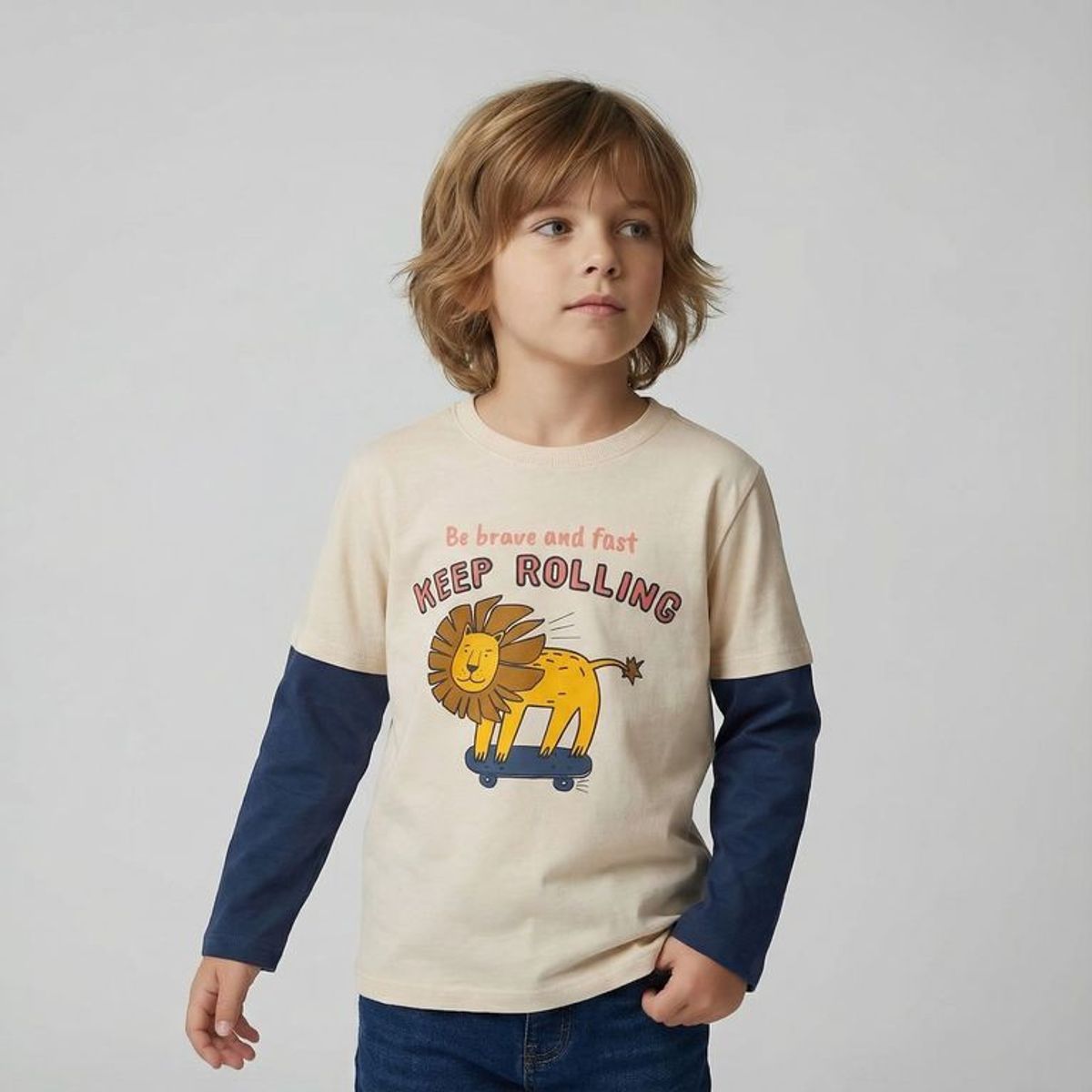 YAMP - Polo Niño Manga Larga Algodón Yamp