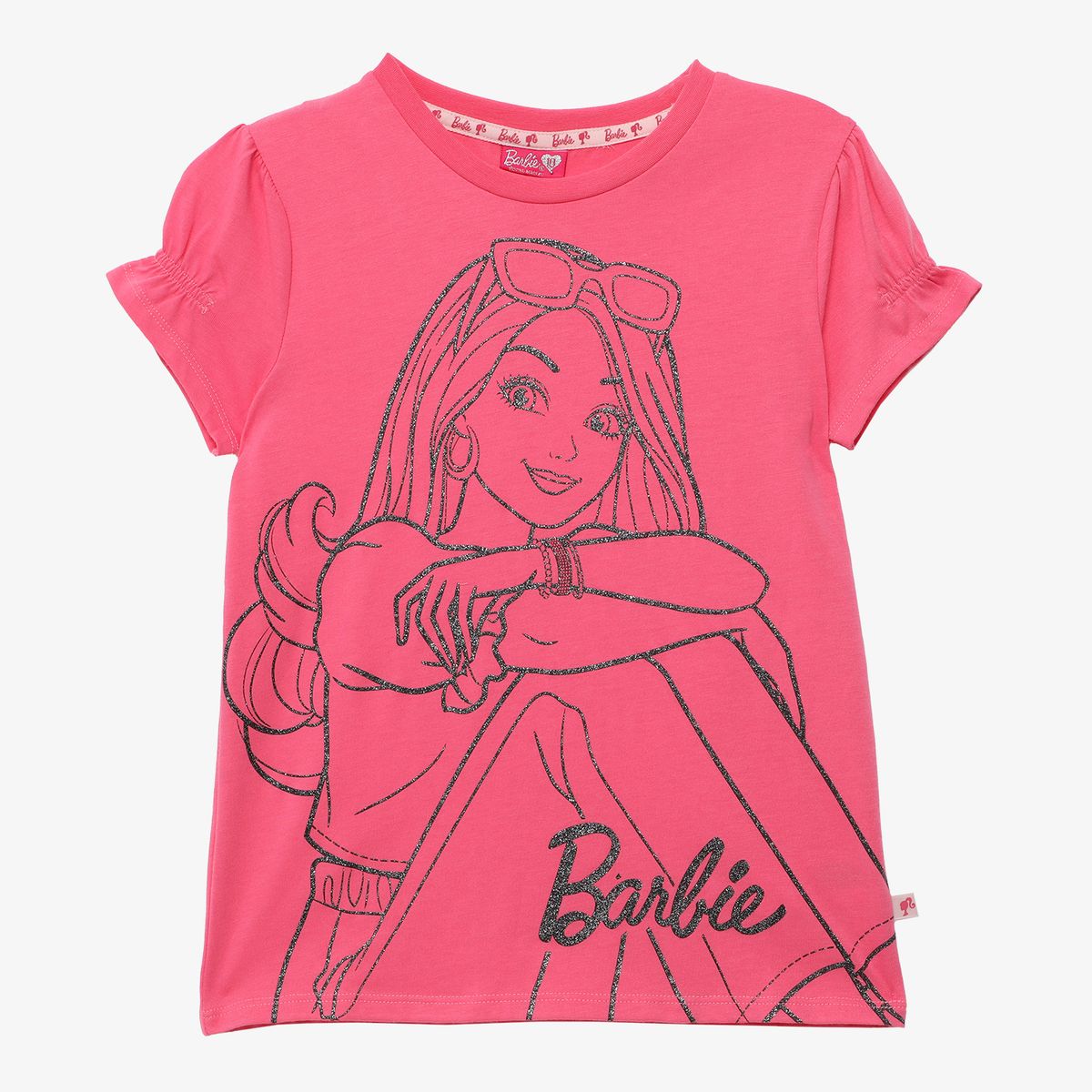 BARBIE - Polo Niña Pack X3 Manga Corta Algodón Barbie