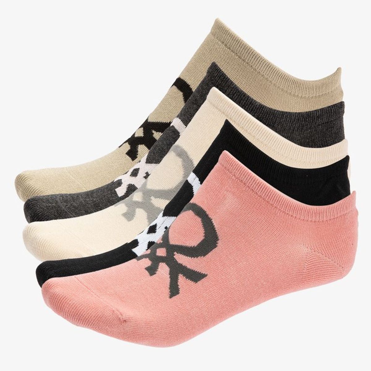 BENETTON - Pack X5 Medias Cortas Mujer