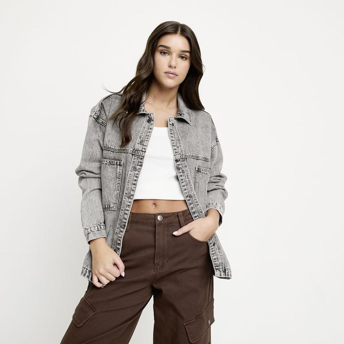 SYBILLA - Sobrecamisa Denim Mujer Sybilla