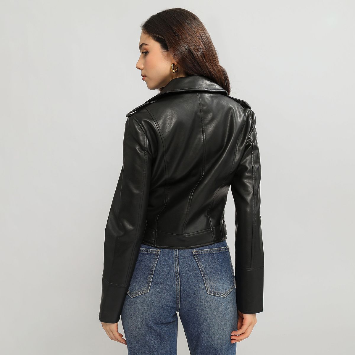 SYBILLA - Casaca Efecto Cuero Mujer Sybilla