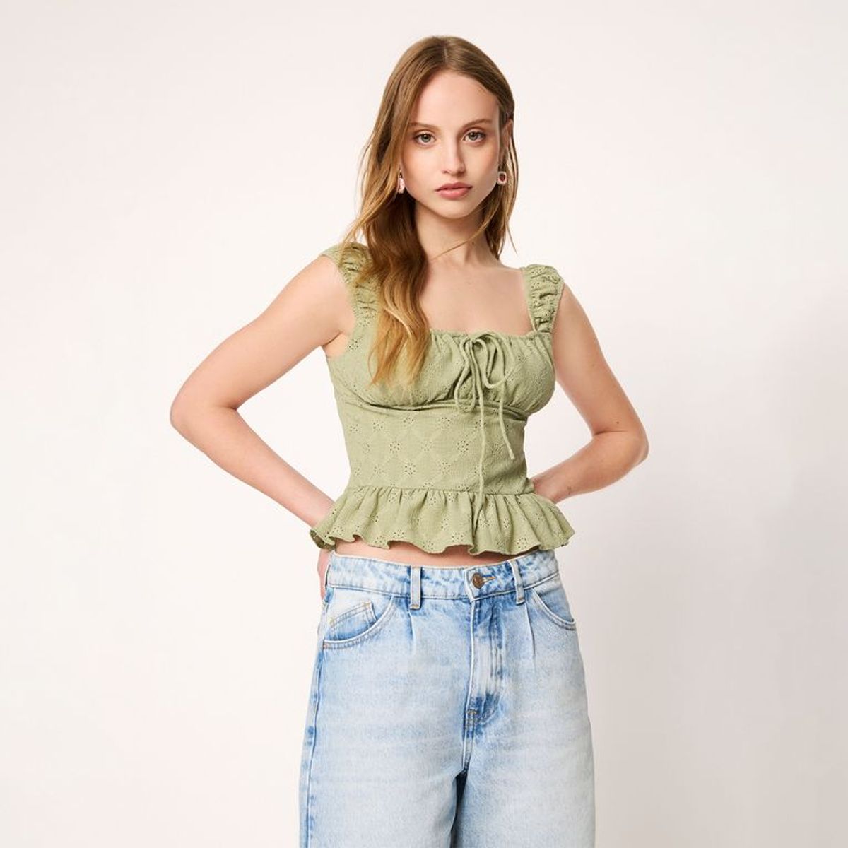 SYBILLA - Blusa Sin Mangas Mujer Sybilla