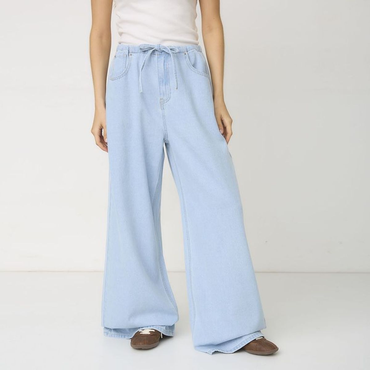SYBILLA - Jean Wide Leg Tiro Alto Mujer Sybilla