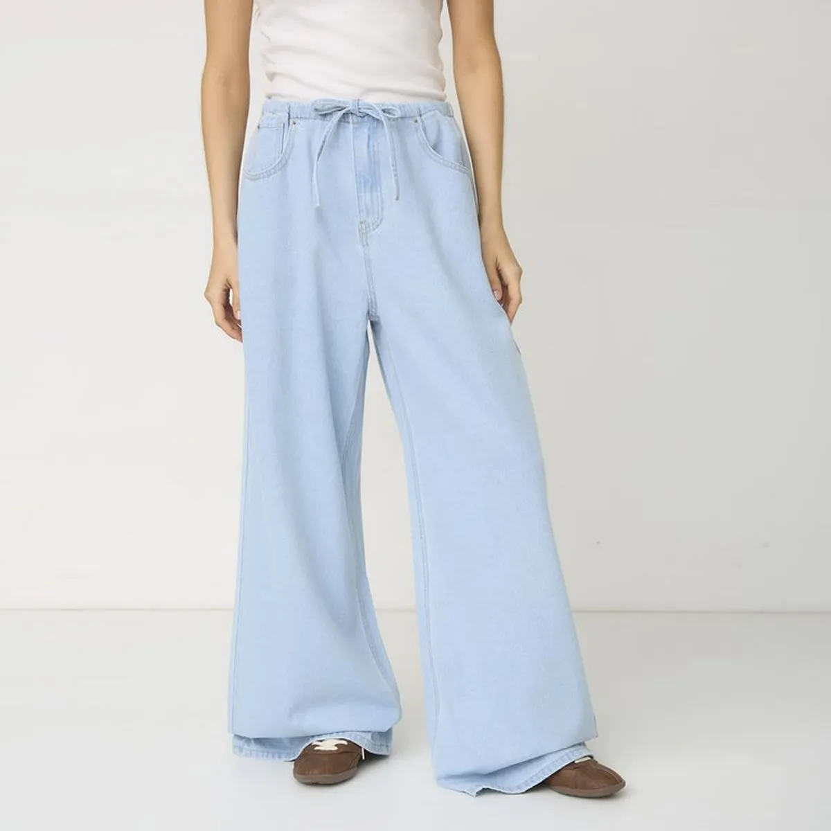 SYBILLA - Jean Wide Leg Tiro Alto Mujer Sybilla