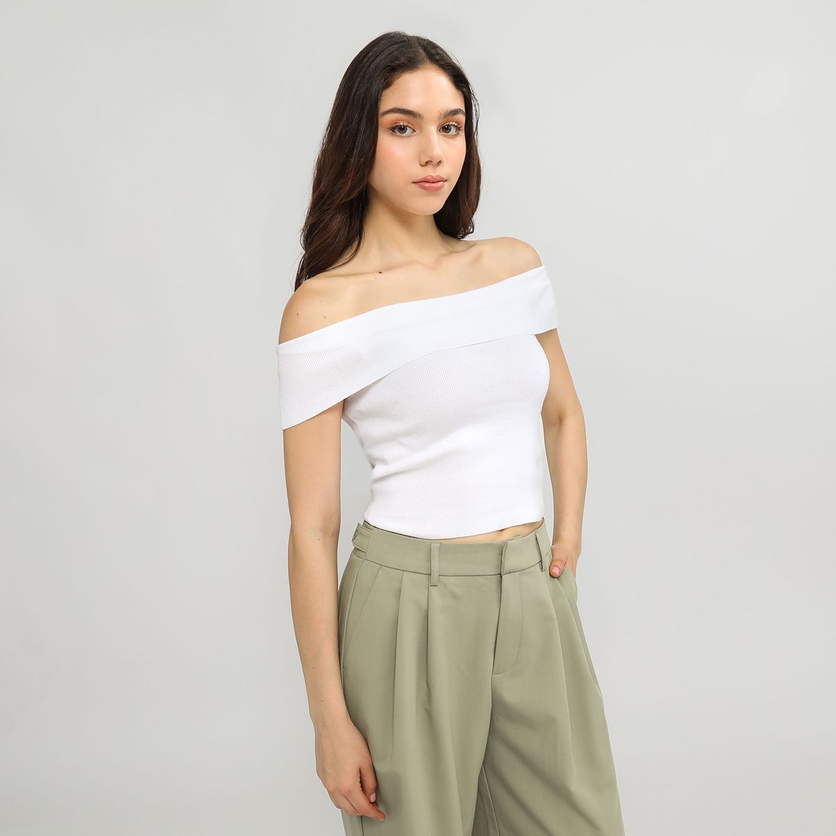 SYBILLA - Top Off Shoulder Mujer Sybilla
