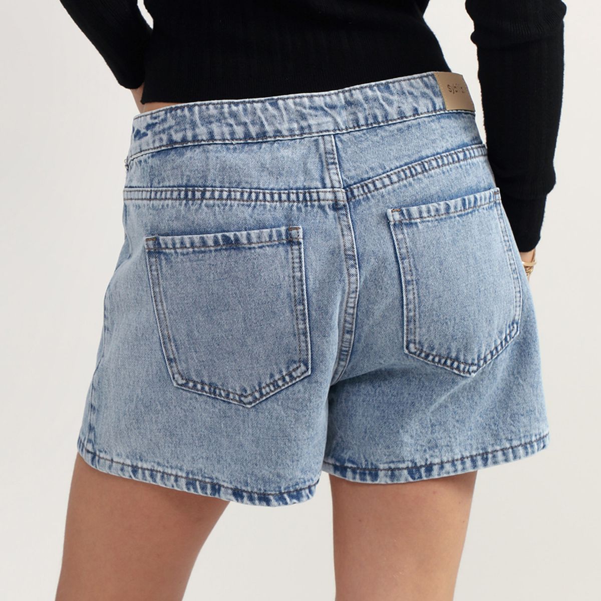 SYBILLA - Falda Corta Denim Mujer Sybilla