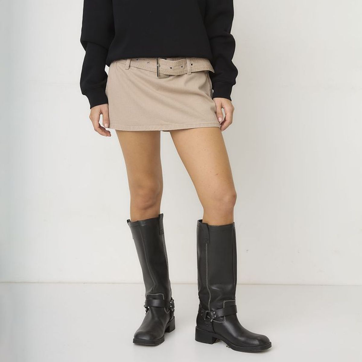 SYBILLA - Falda Short Denim Mujer Sybilla