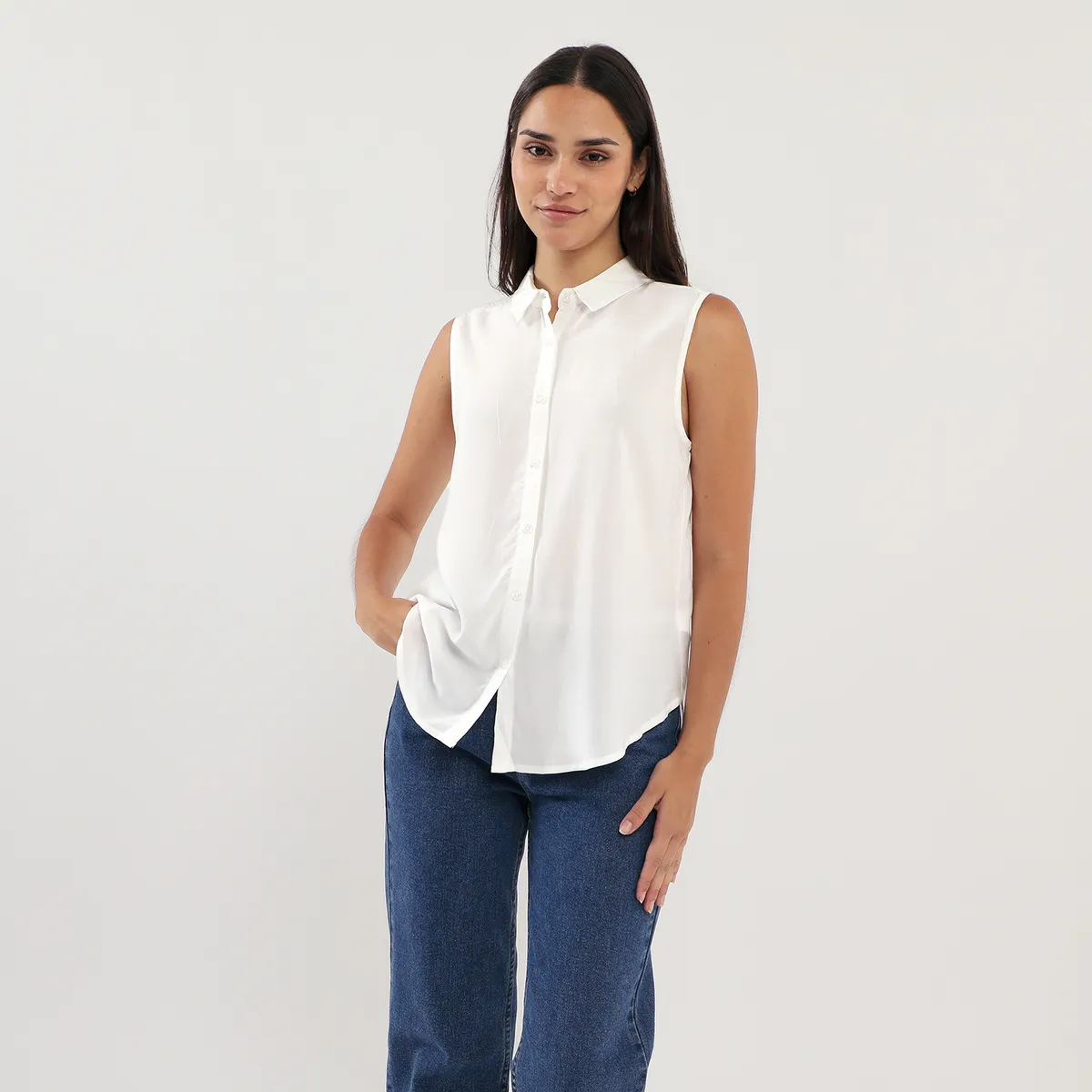 SYBILLA - Blusa Sin Mangas Mujer Sybilla