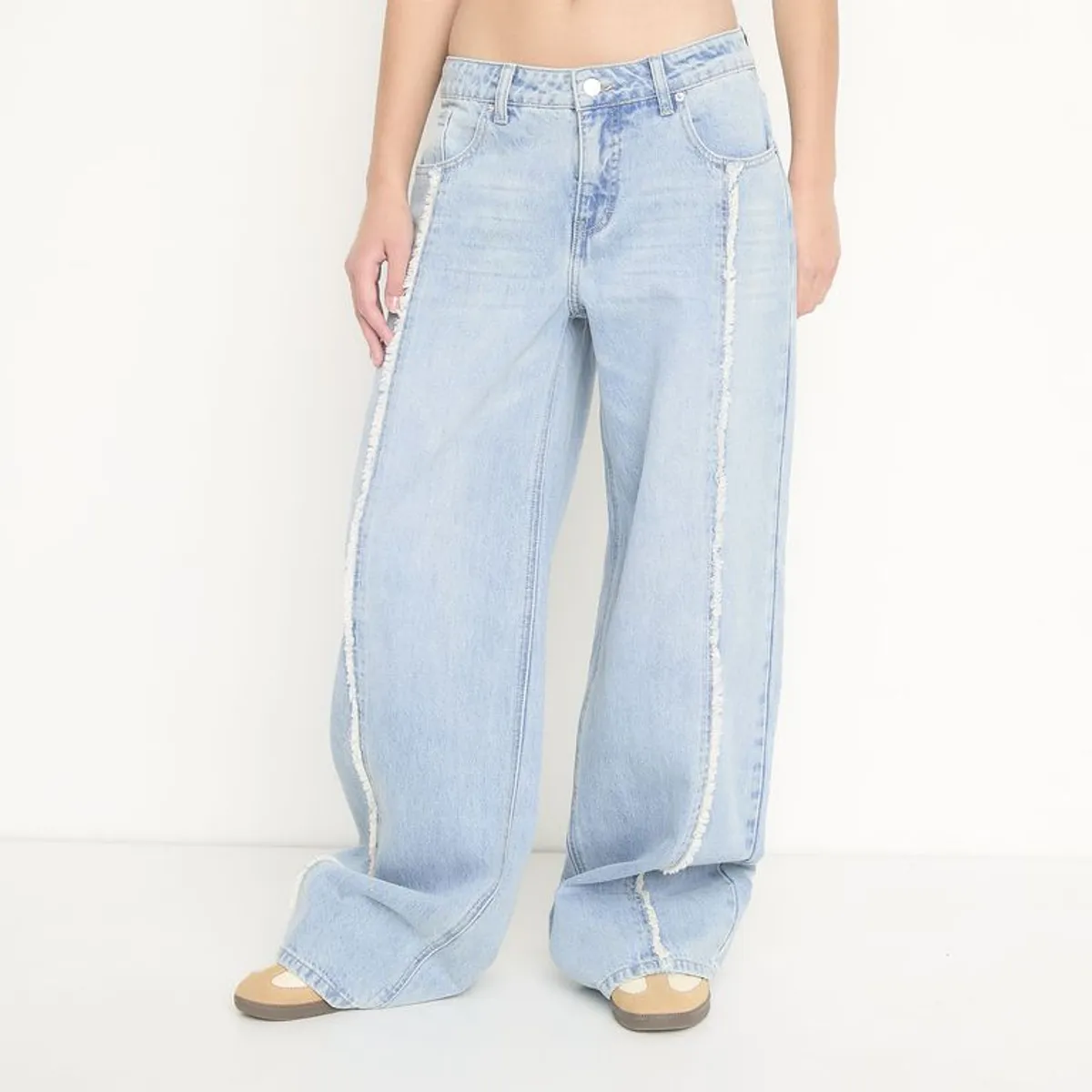 SYBILLA - Jean Wide Leg Tiro Medio Mujer Sybilla