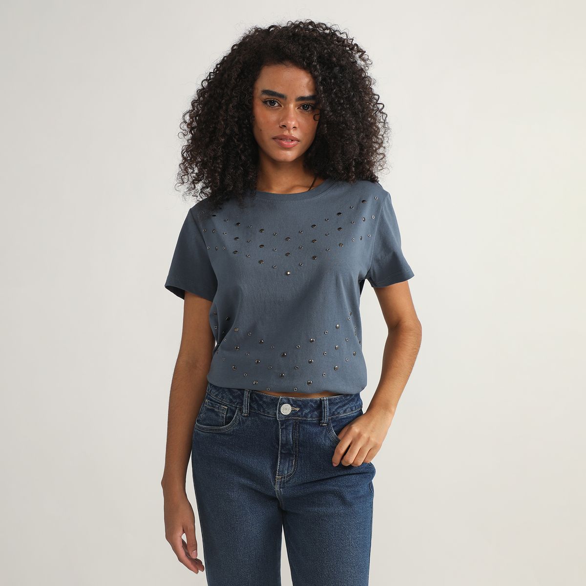 DENIMLAB - Polo Manga Corta Mujer Denimlab