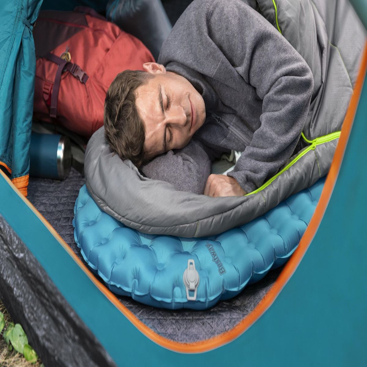 BESTWAY - Colchoneta Momia Alpinelite Con Aislamiento Regular De 1,83 M X 51 Cm X 7,5 Cm Bestway