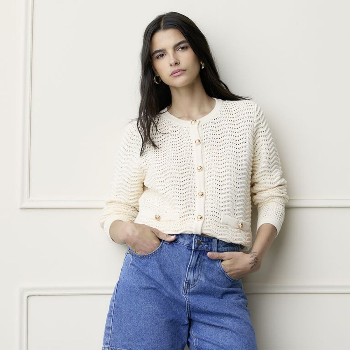 BASEMENT - Cardigan Mujer Basement