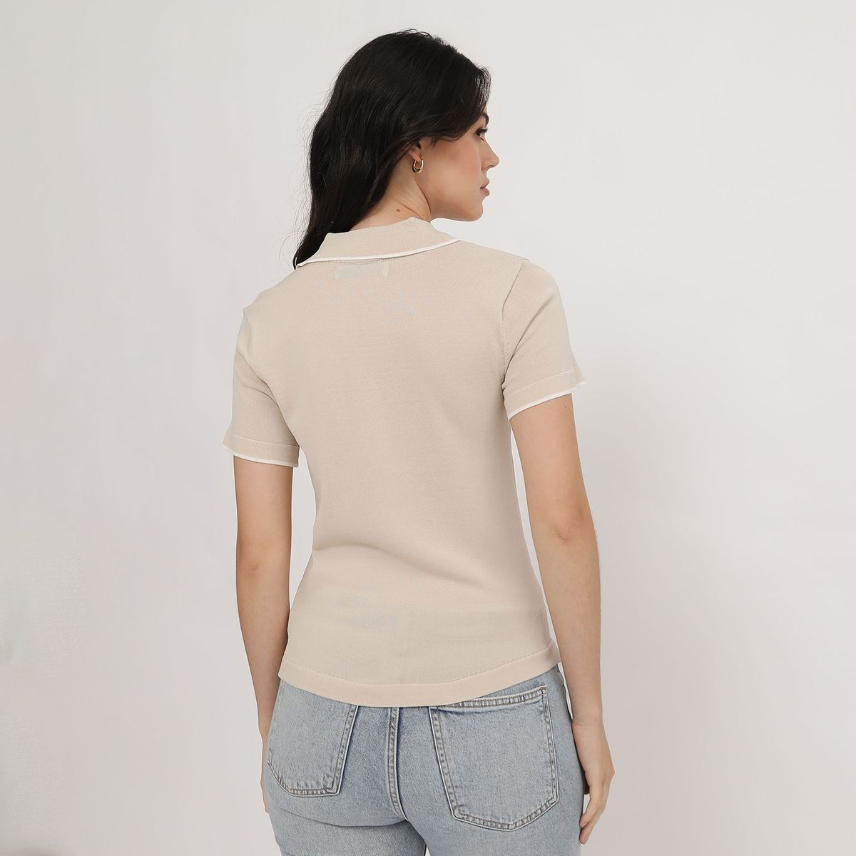 BASEMENT - Chompa Manga Corta Mujer Basement